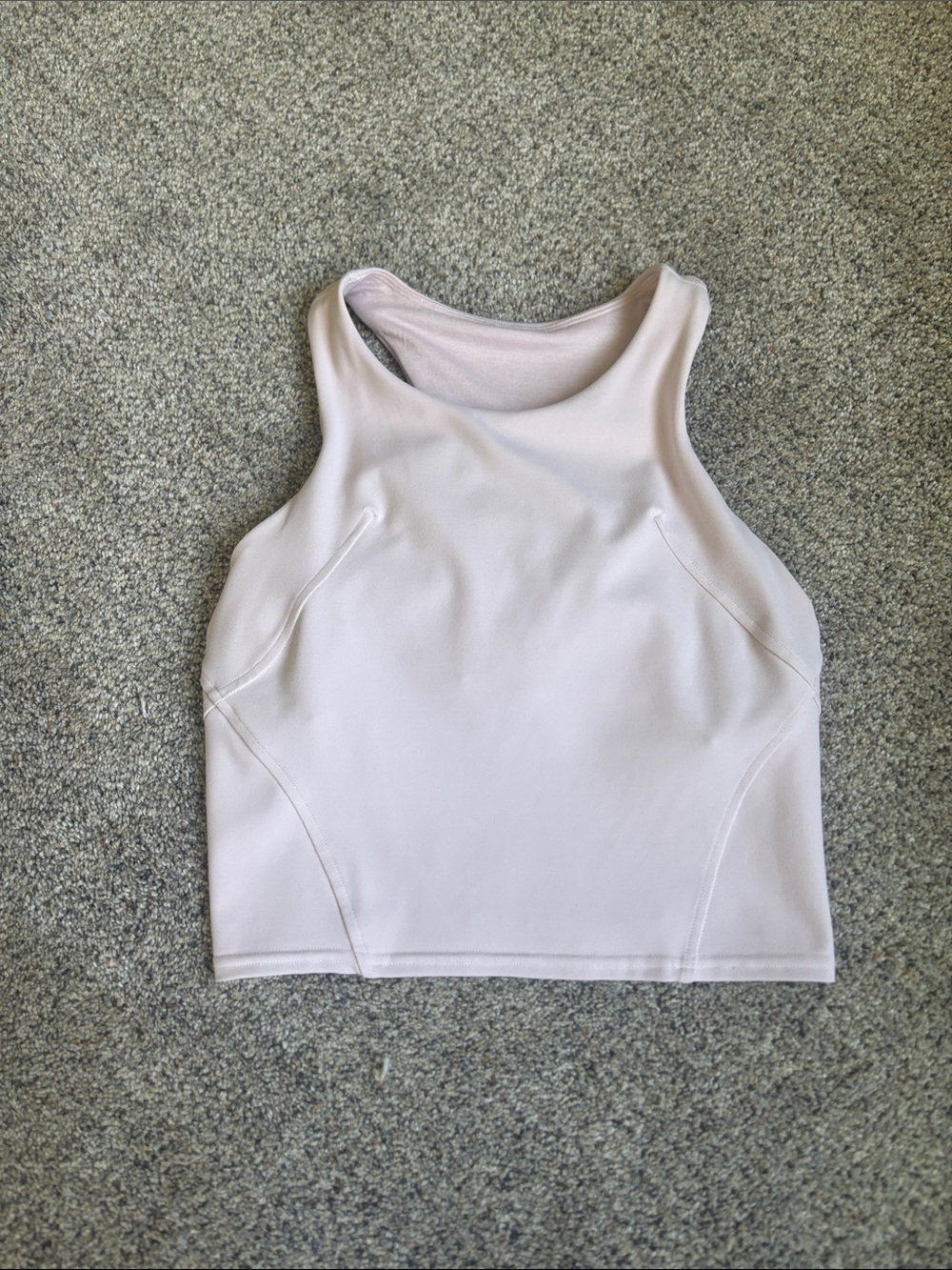 lululemon athletica Women's High-Neck Cropped Tank — Pale Pink